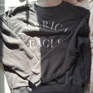 American Eagle Outfitters Black Crewneck Sweater